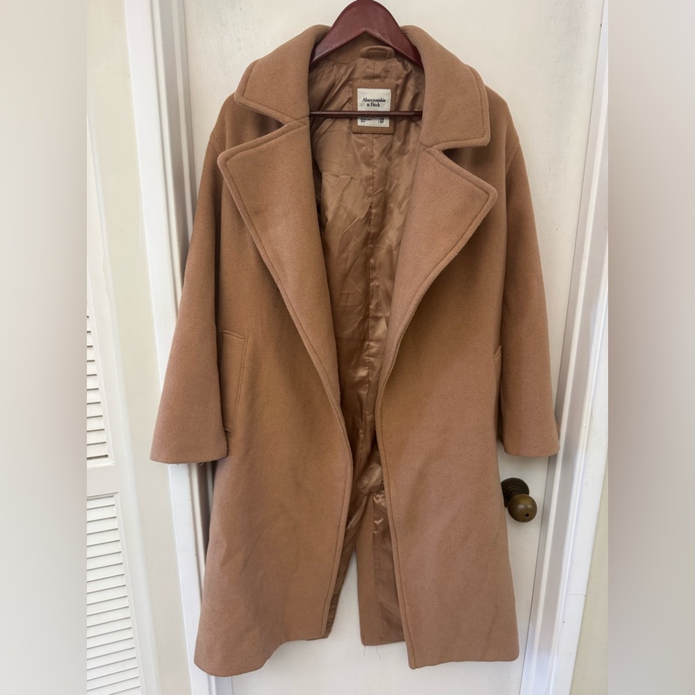 Abercrombie & Fitch Camel Peacoat